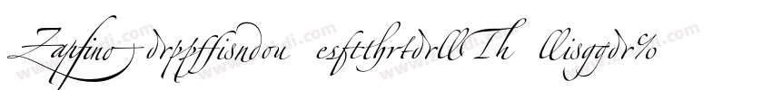 Zapfino ExtraLT Liga字体转换
